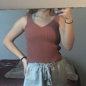 Ribbed Sweater Tank
